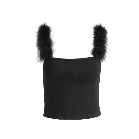 Fluffy Fur Crop Top