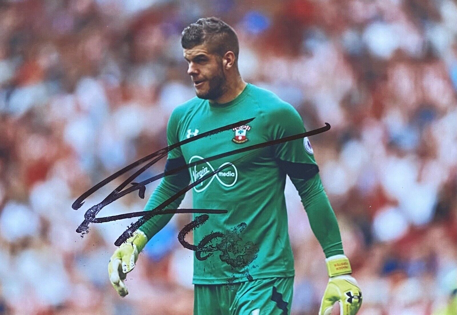 Fraser Forster Genuine Hand Signed Southampton 6X4 Photo Poster painting