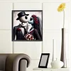 Halloween Skeleton Couple - Round Drill Diamond Painting - 40*40CM