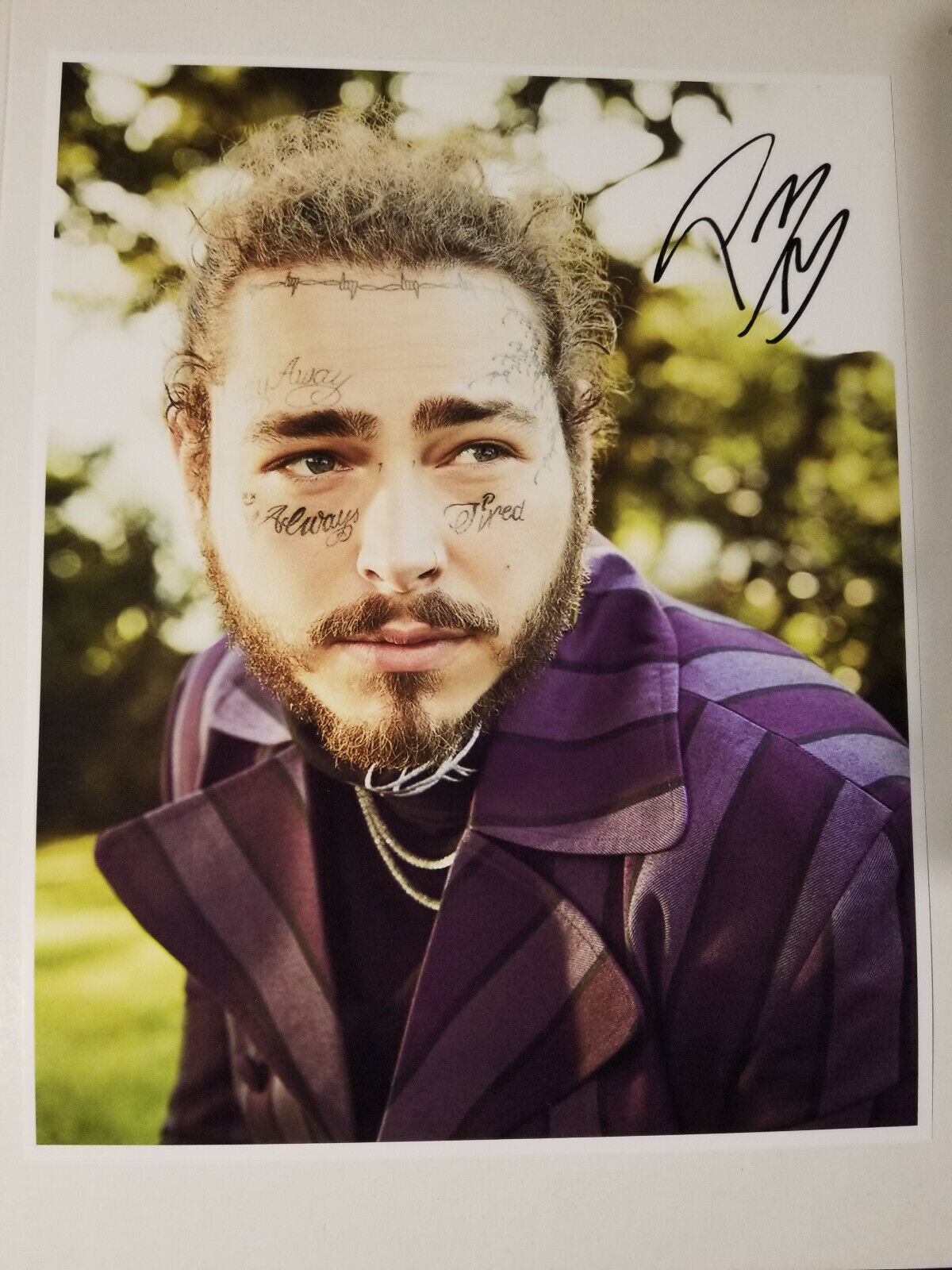 Post Malone Signed 8x10 Photo Poster painting RP -  ShipN!!