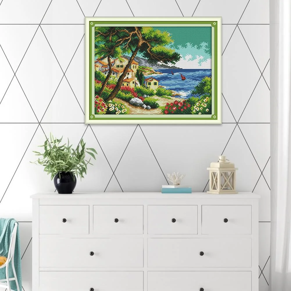 14ct Stamped Cross Stitch - Harbor(55*41cm)