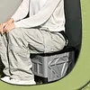 Folding Collapsible Toilet for Adults & Kids Emergency Toilet with Lid & Reusable for Camping Travel Outdoor Car RV & Emergency Use