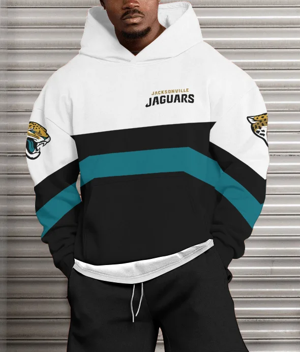 Jacksonville Jaguars Printed Hooded Pocket Pullover Hoodie