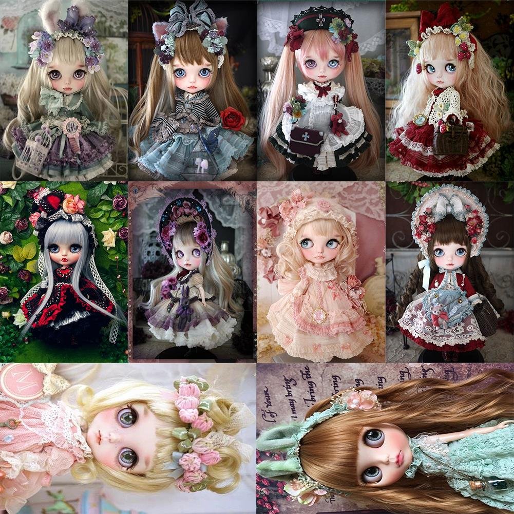 Doll 5D DIY Full Drill Round Drill Diamond Painting