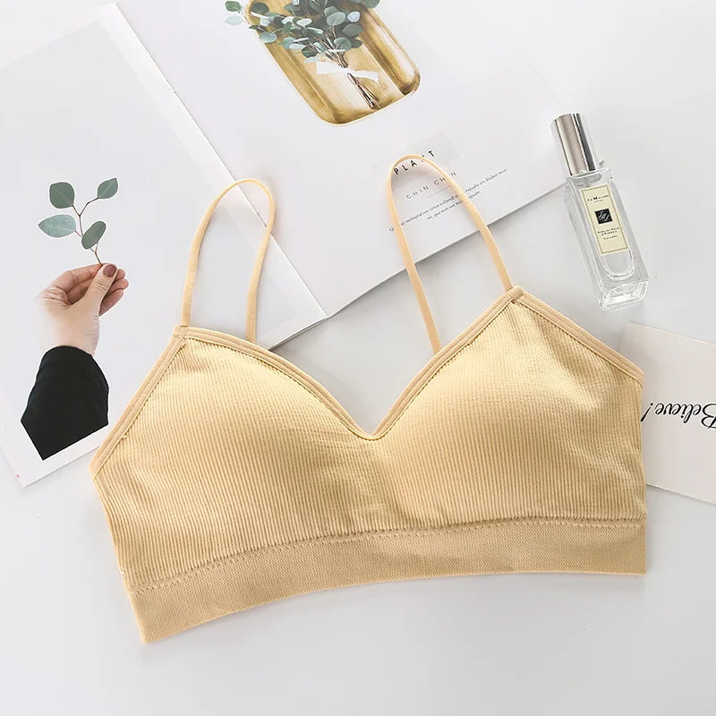 Billionm Bra Wireless Sports Sexy Seamless Bralette Women Padded Breast Wrap Stripped Fashion Underwear Wholesale Girls