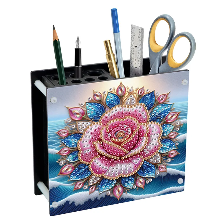 Acrylic Special Shape Diamond Painting Pencil Holder Desktop Ornaments Organizer