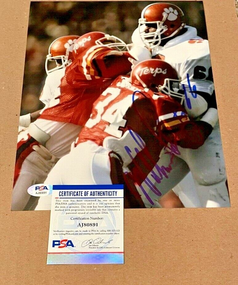 WILLIAM PERRY SIGNED CLEMSON TIGERS 8X10 Photo Poster painting PSA/DNA CERTIFIED