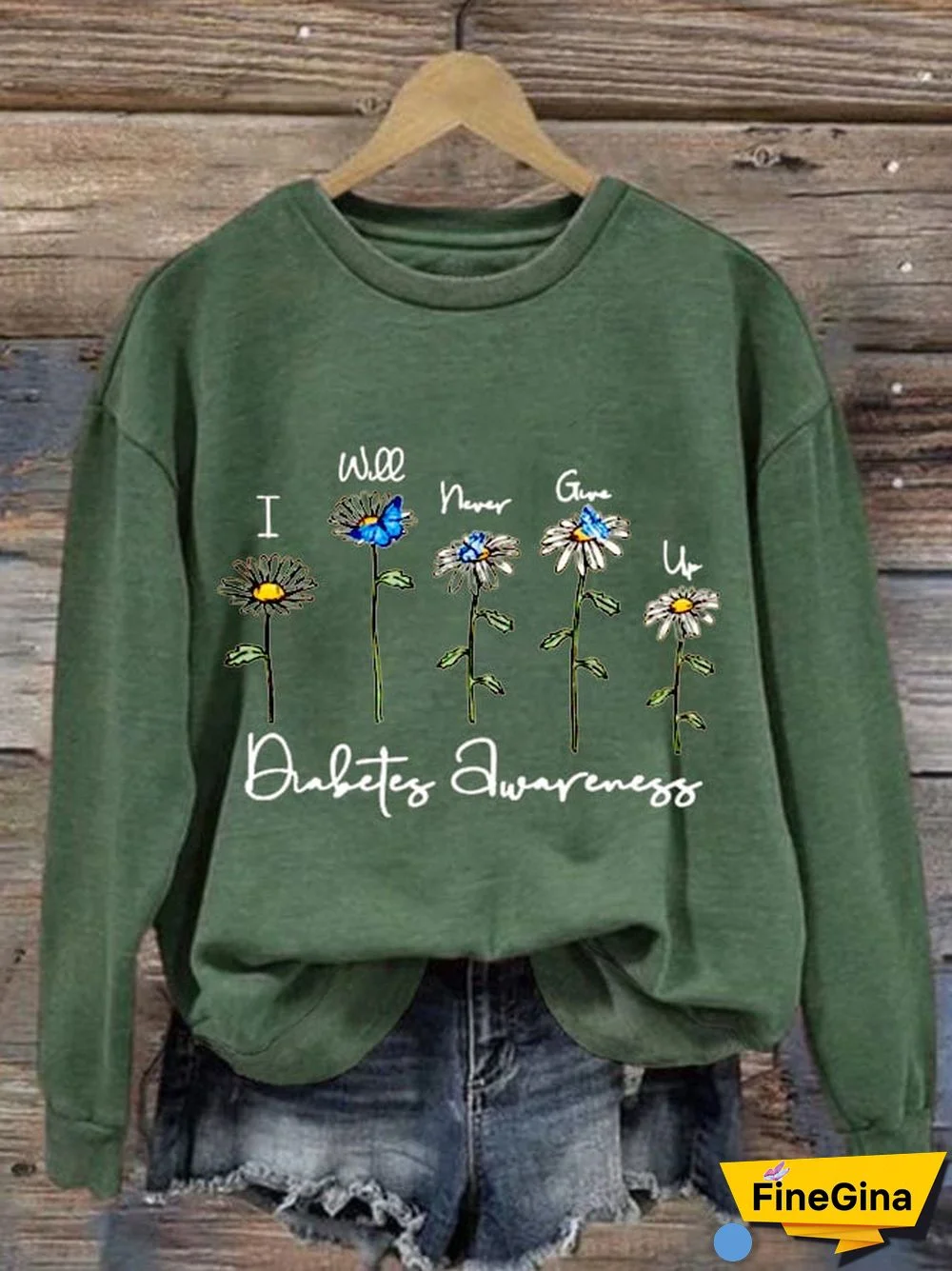 Women's Diabetes Awareness Casual Sweatshirt