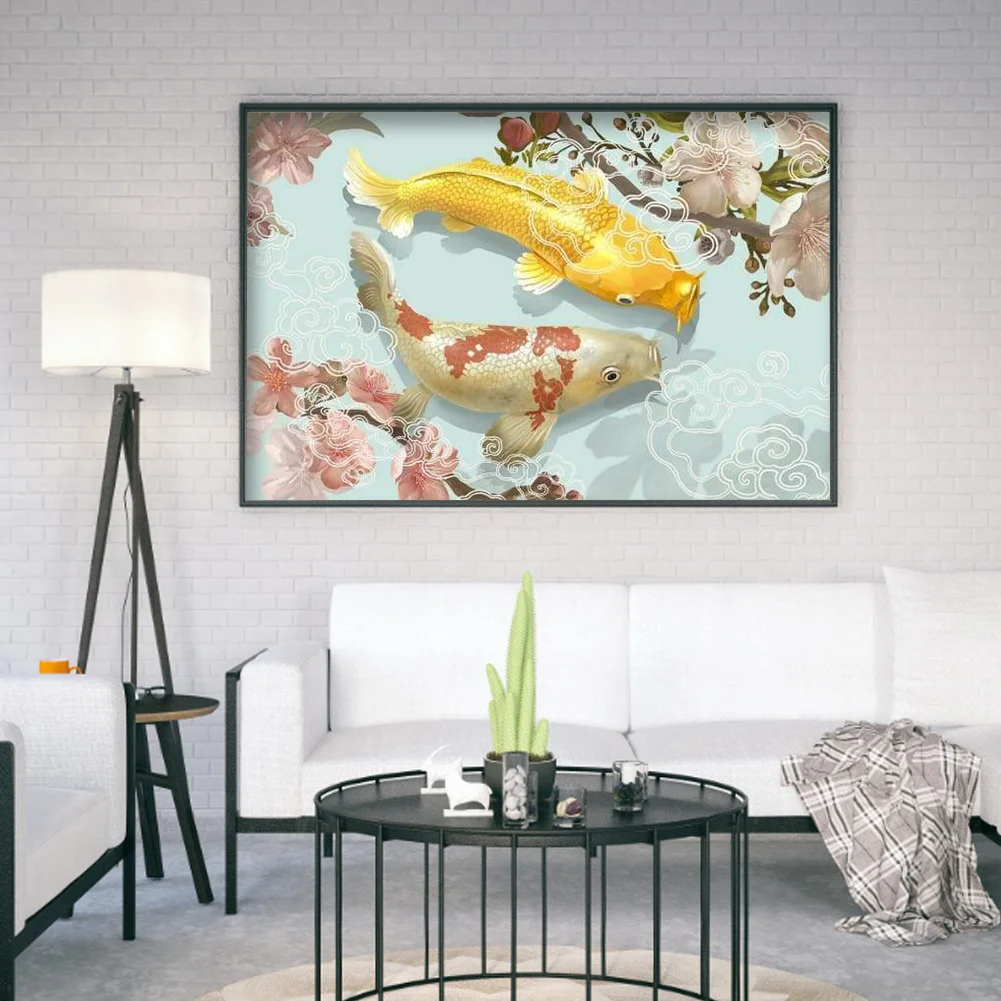 Diamond Painting - Full Round Drill - Koi Fish