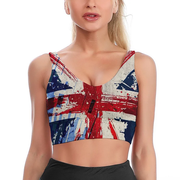 Sports Bra British Flag