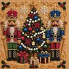 (20x20cm)Nutcrackers DIY Pearl Painting Art With Inner Wooden Framed Kit