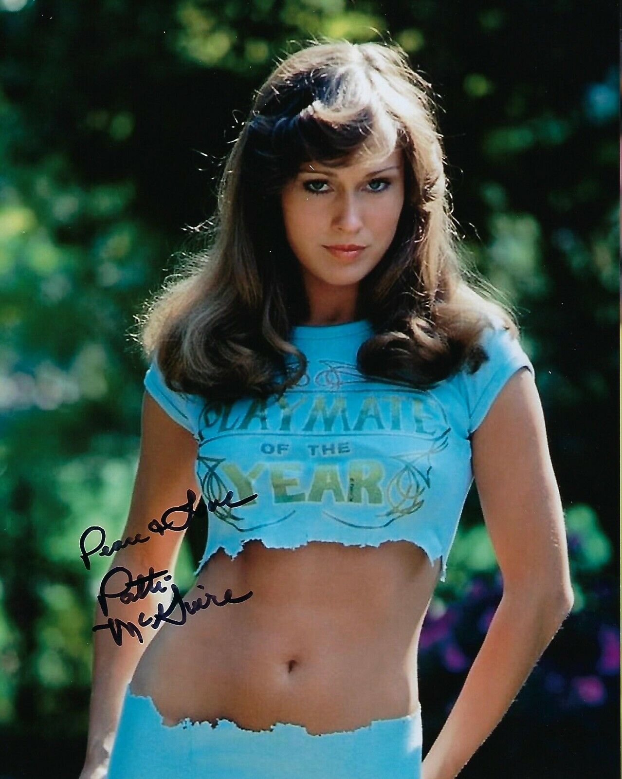 GFA Playboy Playmate of the Year * PATTI McGUIRE * Signed 8x10 Photo Poster painting P2 COA