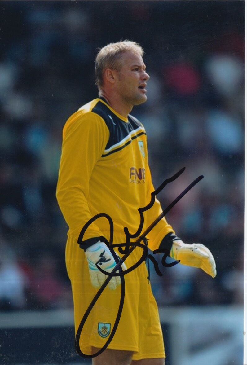 BURNLEY HAND SIGNED BRIAN JENSEN 6X4 Photo Poster painting 9.