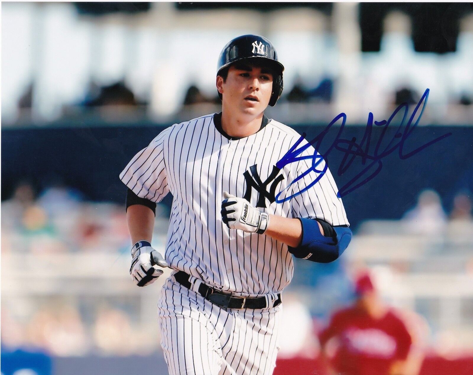 KYLE HIGASHIOKI NEW YORK YANKEES ACTION SIGNED 8x10