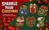 6PCS Stocking and Gift Pack DIY Pearl Diamond Painting Christmas Fridge Magnets, Sparkling Rhinestone Refrigerator Magnet Craft Kit for Home Decor & Gifts