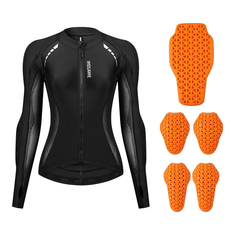 WOSAWE Women CE Approved Motorcycle Soft Armor Shirts For Motocross & Off-Road Riding