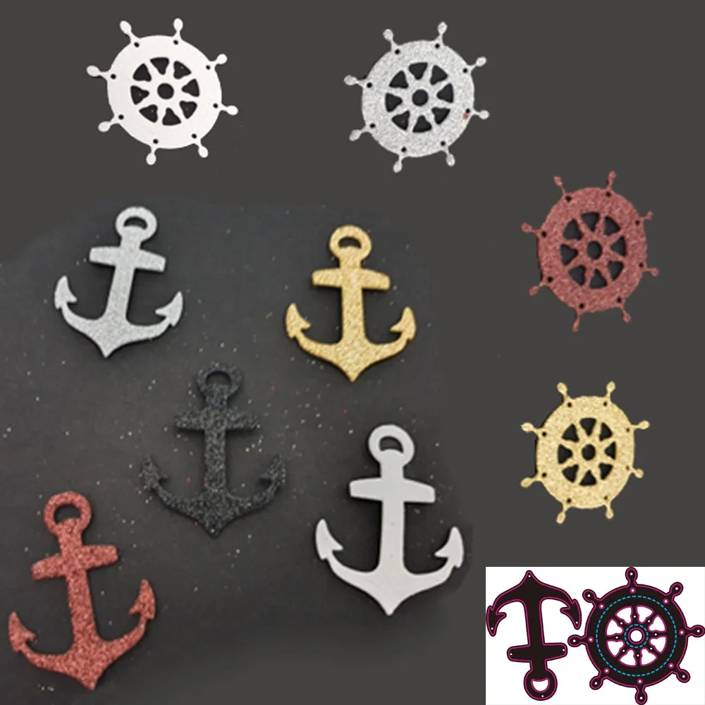 New Sailing Anchor ship Metal Cutting Dies Stencil Scrapbooking Photo Album Card Paper Embossing Craft DIY