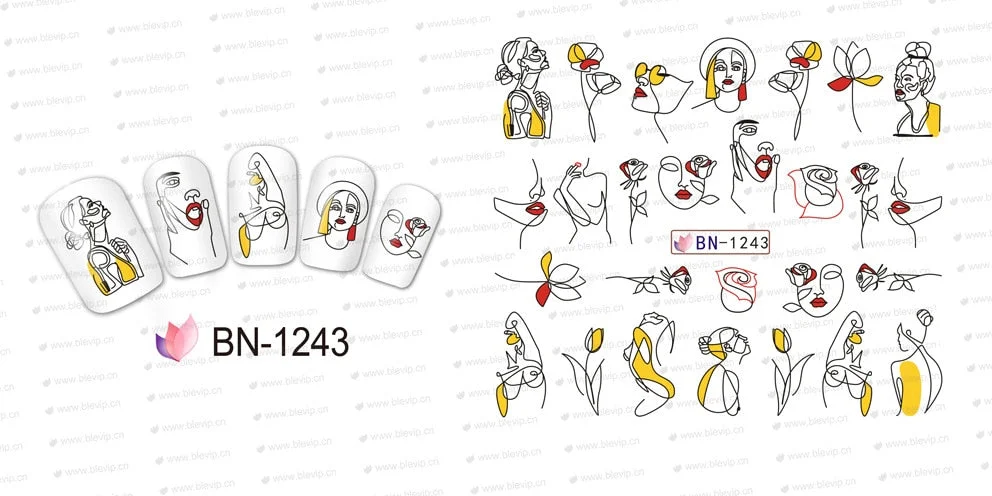 3D Nail Stickers Snake Dragons Design Adhesive Water Transfer Stickers DIY Nail Art Decoration Manicure Salon Acrylic Tips Tool-Nail Inspo