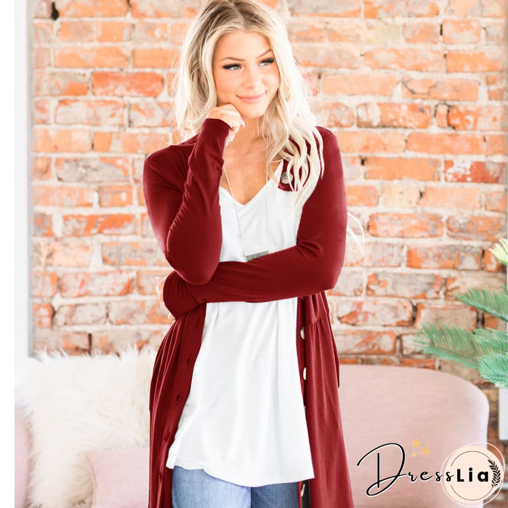 Women Soft Sweater Outwear Cardigans