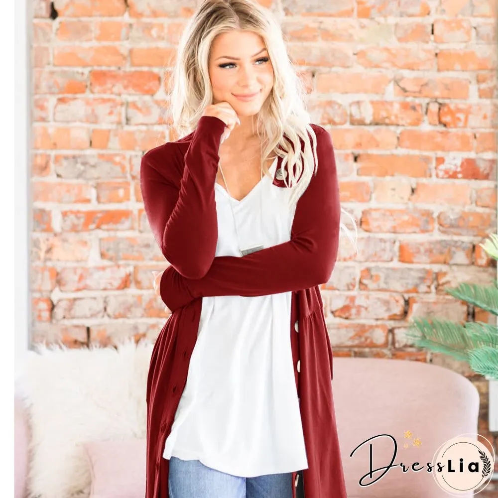 Women Soft Sweater Outwear Cardigans