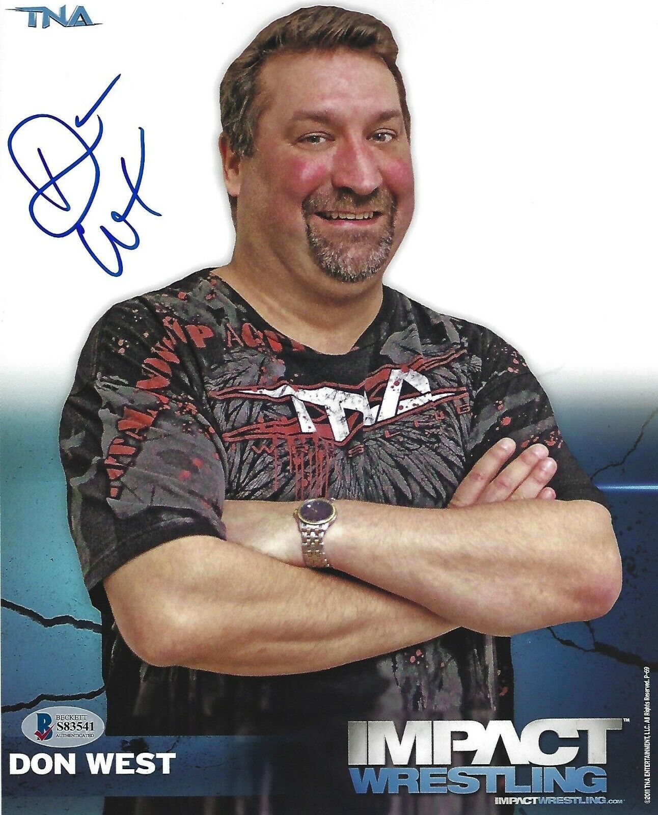 Don West Signed 8x10 Photo Poster painting BAS Beckett COA TNA Impact Wrestling Promo Picture 11