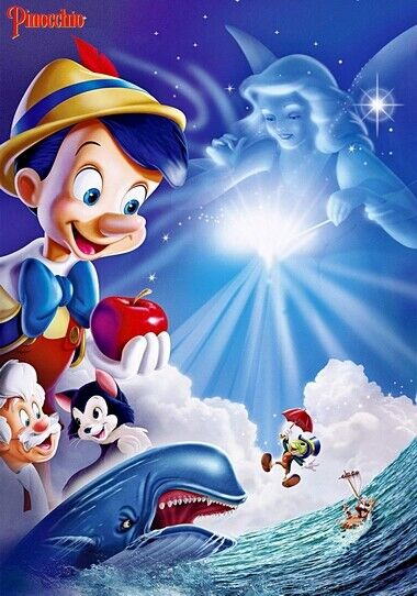 PINOCHIO POSTER - WALT DISNEY - Photo Poster painting QUALITY INSERT -  POST!