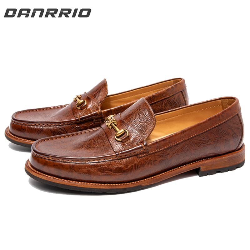 Goodyear Handmade Bison Leather Business Casual Loafers DANRRIO.COM DANRRIO