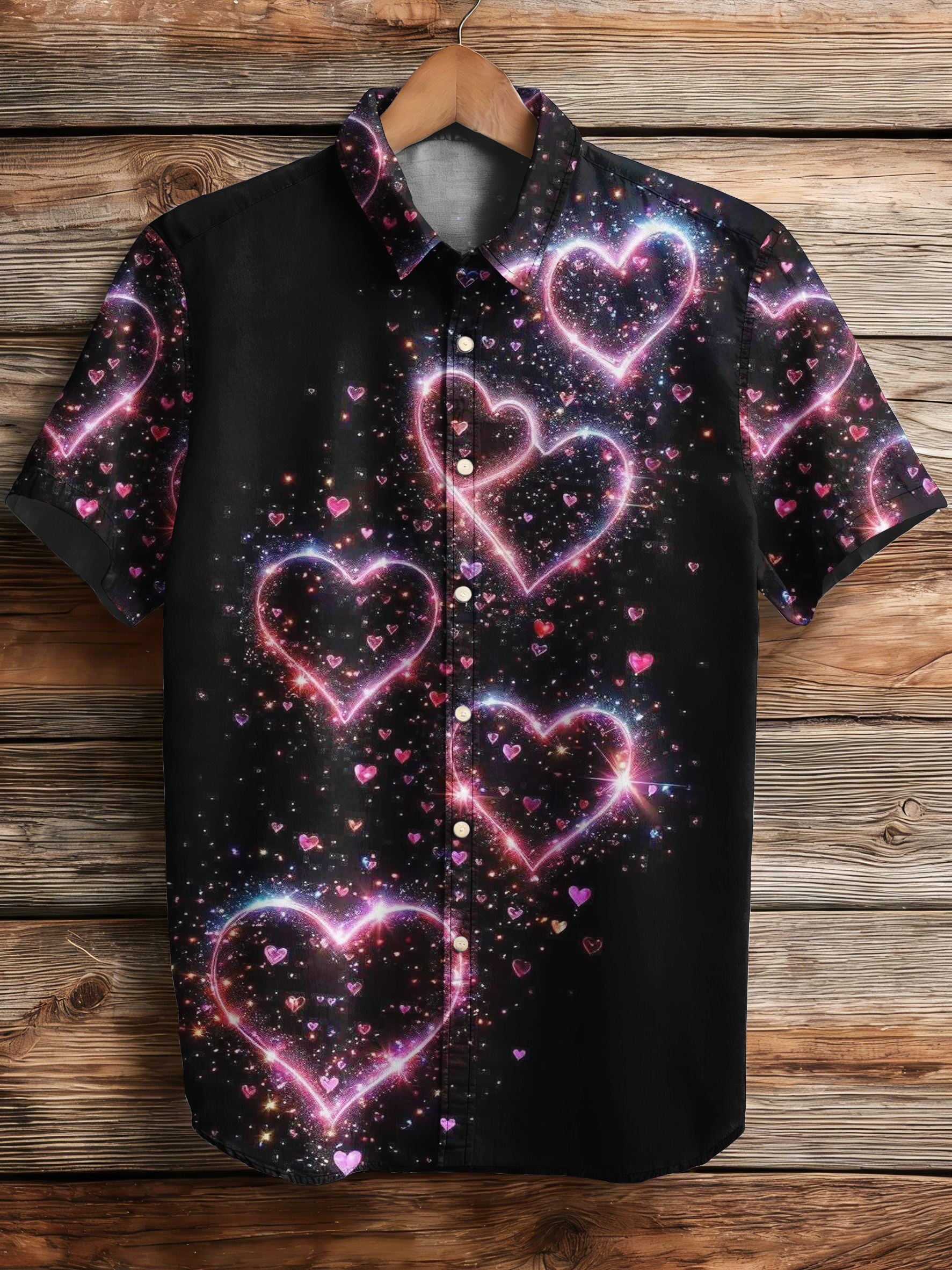 Men's Valentine's Day Casual Shirt PLUSCLOTHESMAN