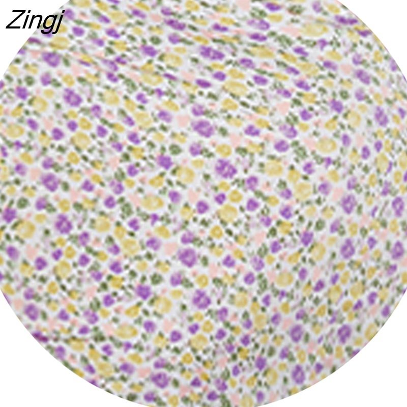 Zingj PETAL Ditsy V-neck Adjustable Straps Slip Midi Dress For Woman Sexy Holiday Beach Bodycon Dress 2023 Summer Female Sundress