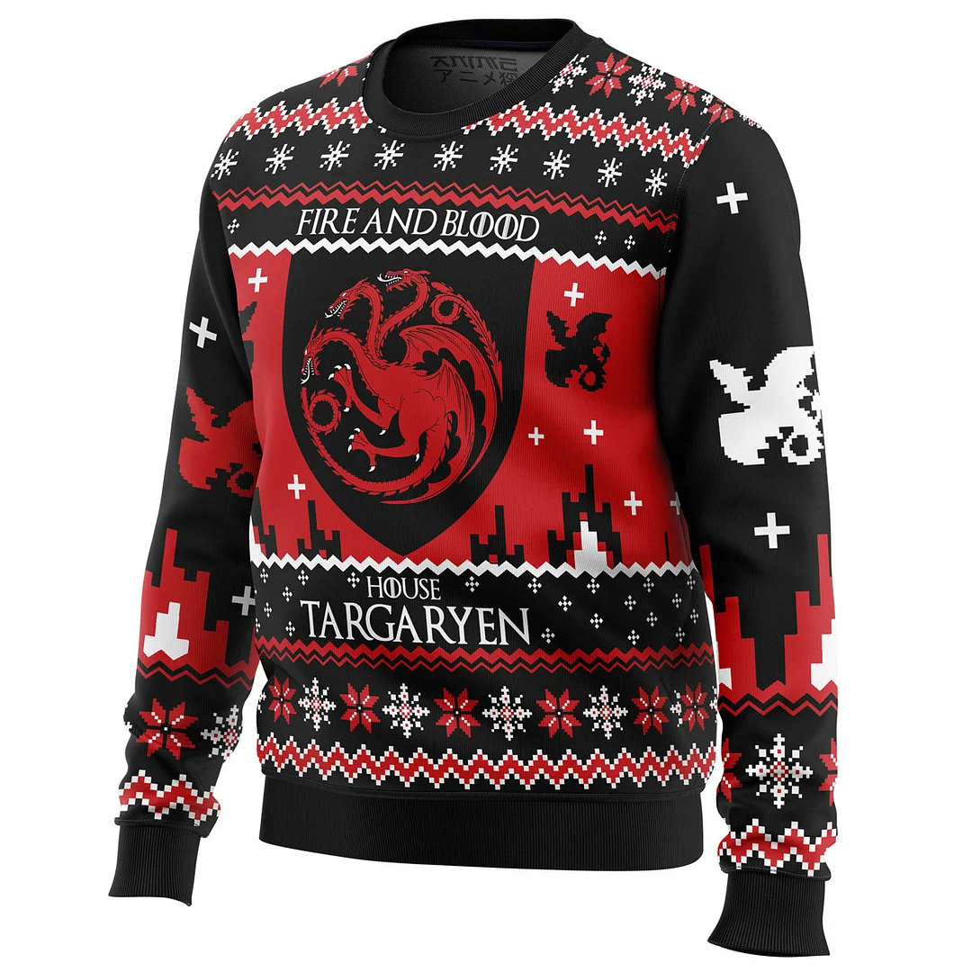 Game of Thrones House Targaryen Ugly Christmas Sweatshirt