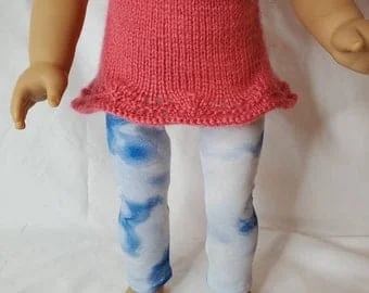 pornhint Pornhint Tie dyed leggings for 18inch dolls like American Girl or Maplelea.