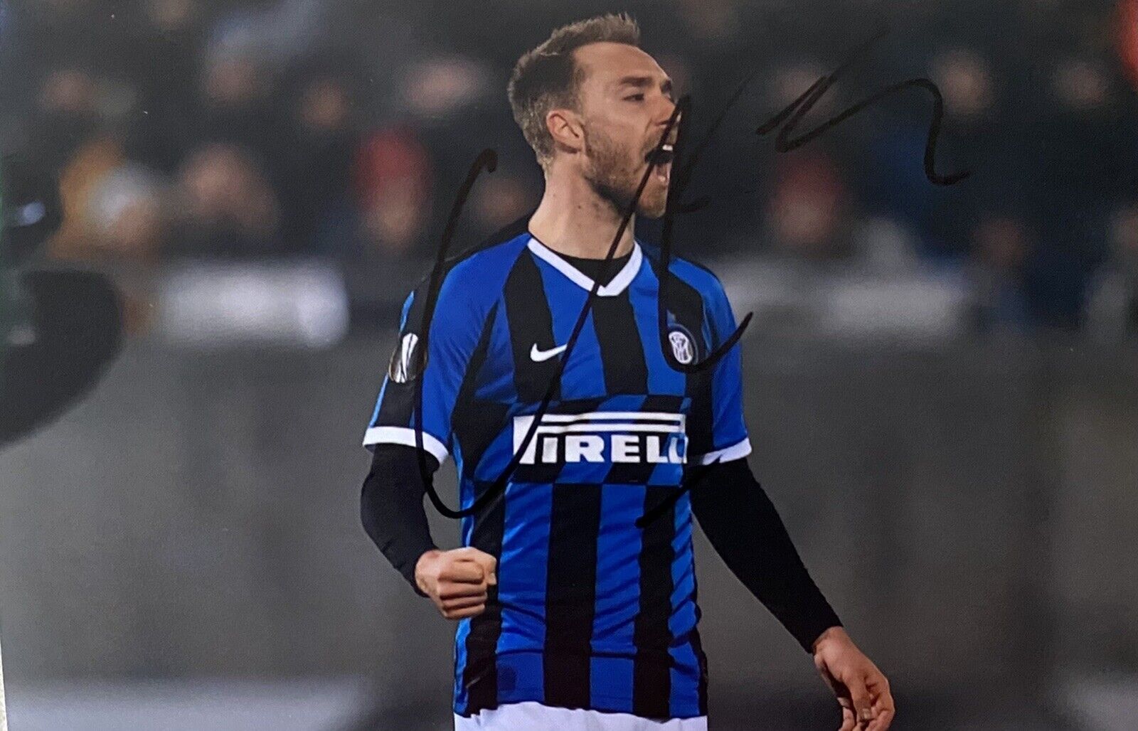 Christian Eriksen Genuine Hand Signed Inter Milan 6X4 Photo Poster painting 2