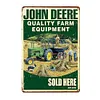 (Multi Style)John Deere - Panneaux en &eacute;tain m&eacute;tallique(20*30cm/30*40cm)