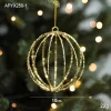 Golden Shimmer Christmas's Tree Hanging Decor Balls