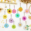 12Pcs DIY Flowers Diamond Painting Keychain（Double-Sided)