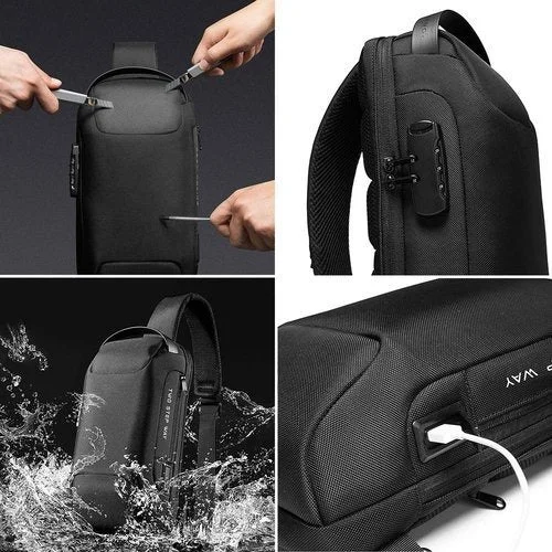 USB charging sport sling Anti theft shoulder bag🔥SALE 50% OFF🔥