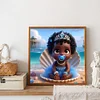 Diamond Painting -5D Full Round Drill Black Girl