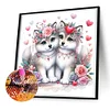 Diamond Painting-DIY Full Round Drill Lovely Wolfdog