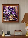 (US Only)Paint By Numbers Kit On Canvas DIY Oil Art Phalaenopsis Picture Decor40x40cm