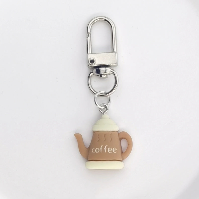 Cute Ethnic Style Romantic Letter Cup Teapot Alloy Bag Pendant Keychain