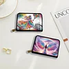 2pcs Elf Girl Pattern Diamond Painting Fashion Card Holder Compact Coin Purse