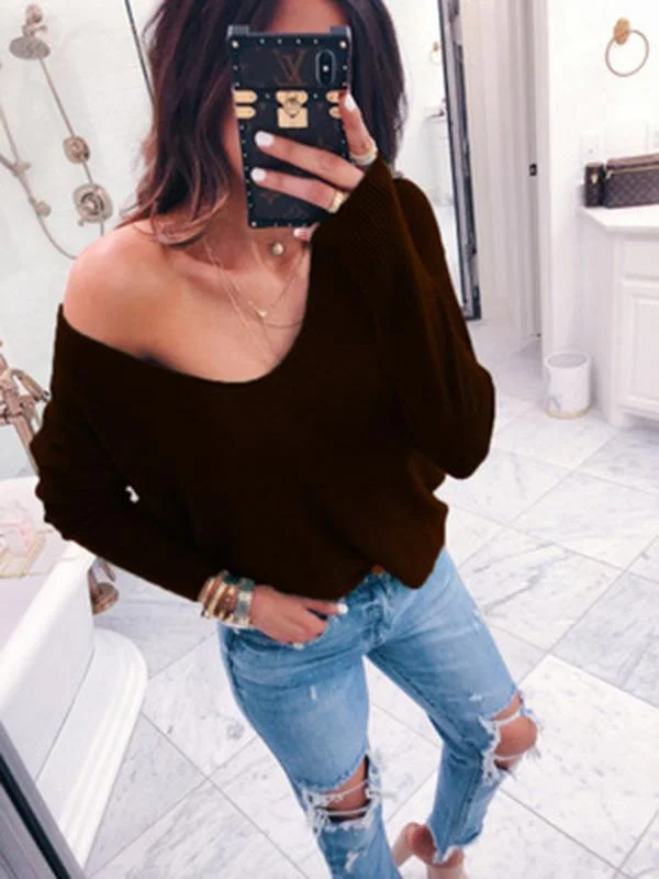 Loose 6 Colors Long Sleeves Sweater Tops