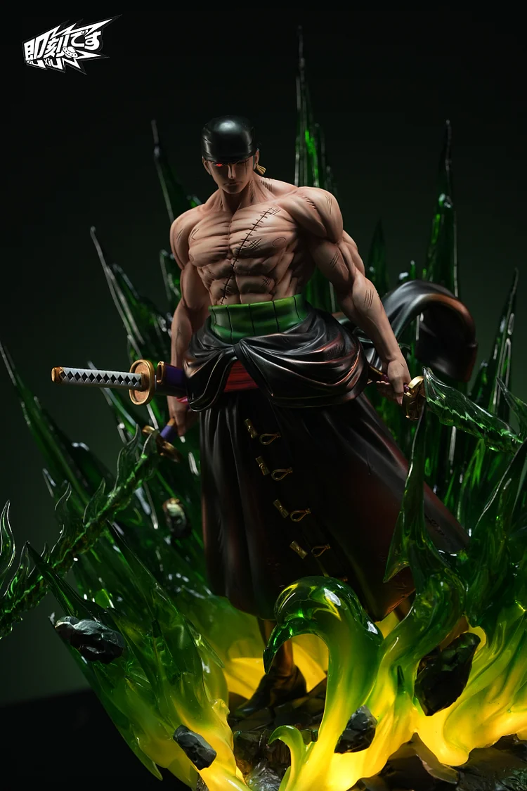 Ji Ke Studio - One Piece Swordsman Series #1 Green Hair Roronoa Zoro Statue(GK)-