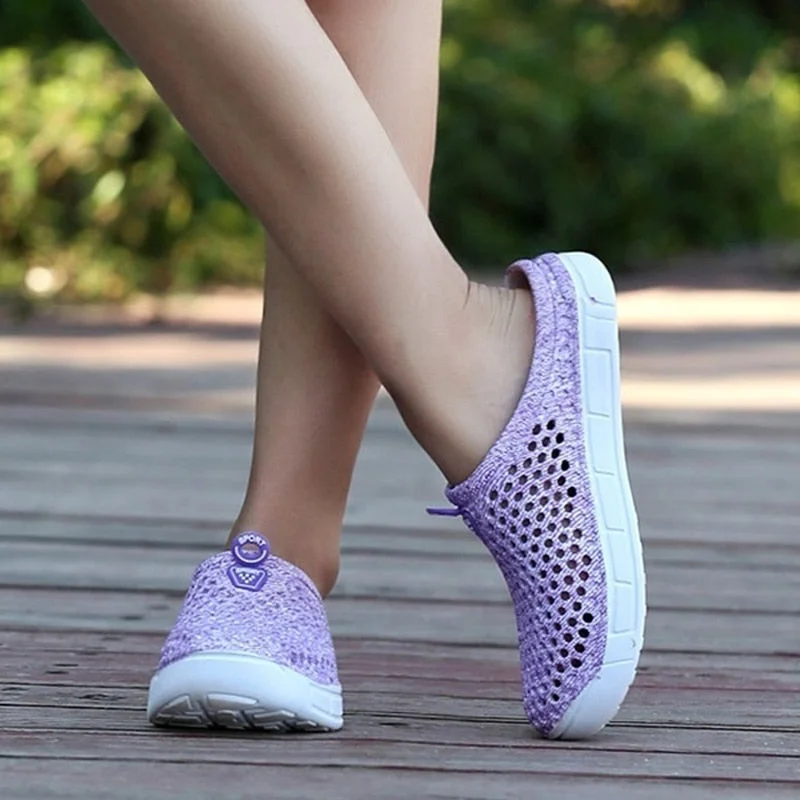 2020 Fashion Breathable Shoes Clogs Women Sandals Ladies Beach Hollow Out Casual Outdoor Waterproof Slippers Flats Shoes