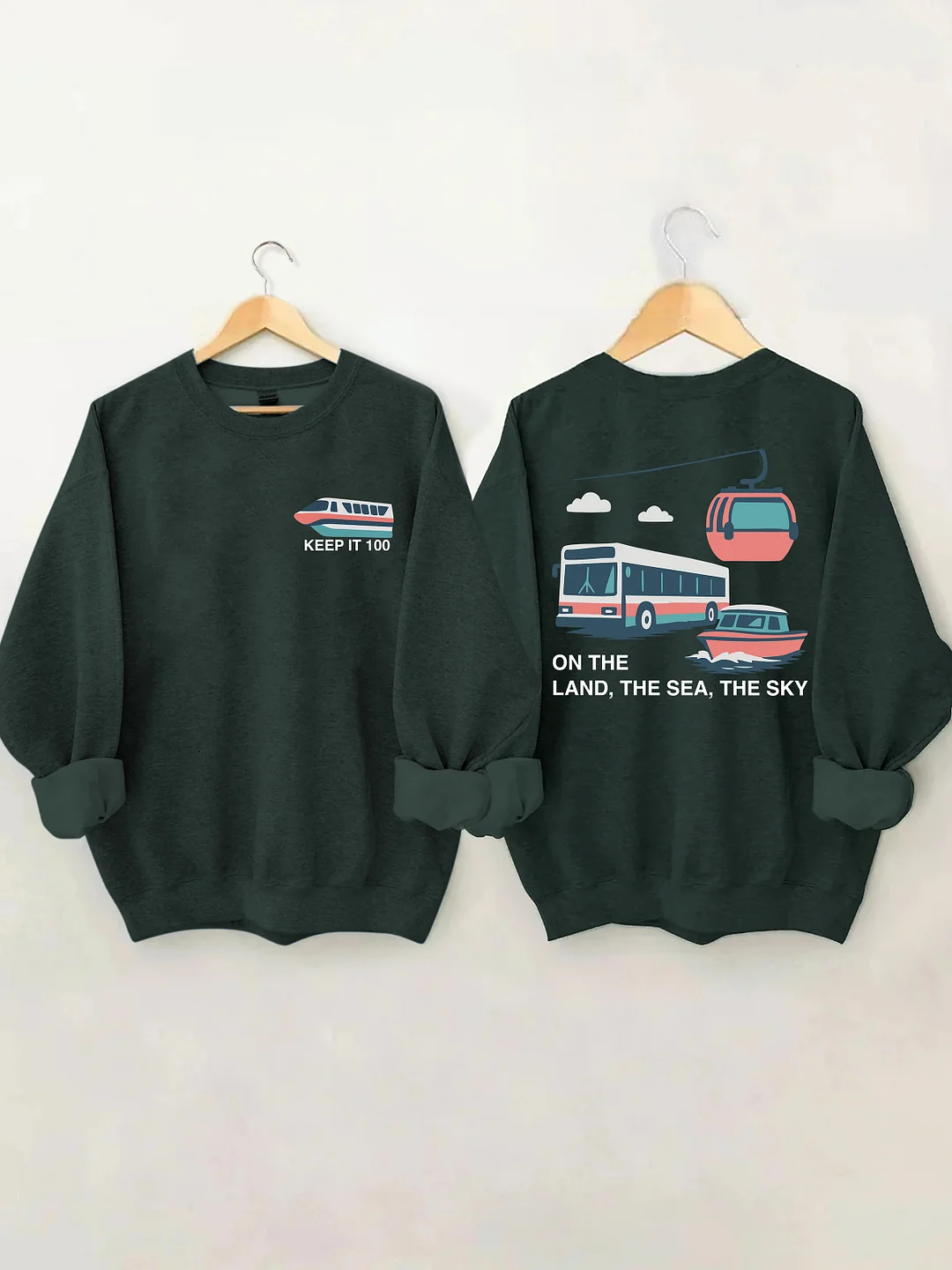 On The Land The Sea The Sky Sweatshirt