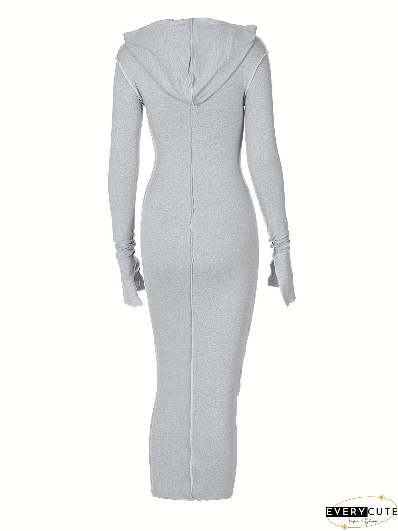 Flattering Maxi Dress with Contrasting Stitches
