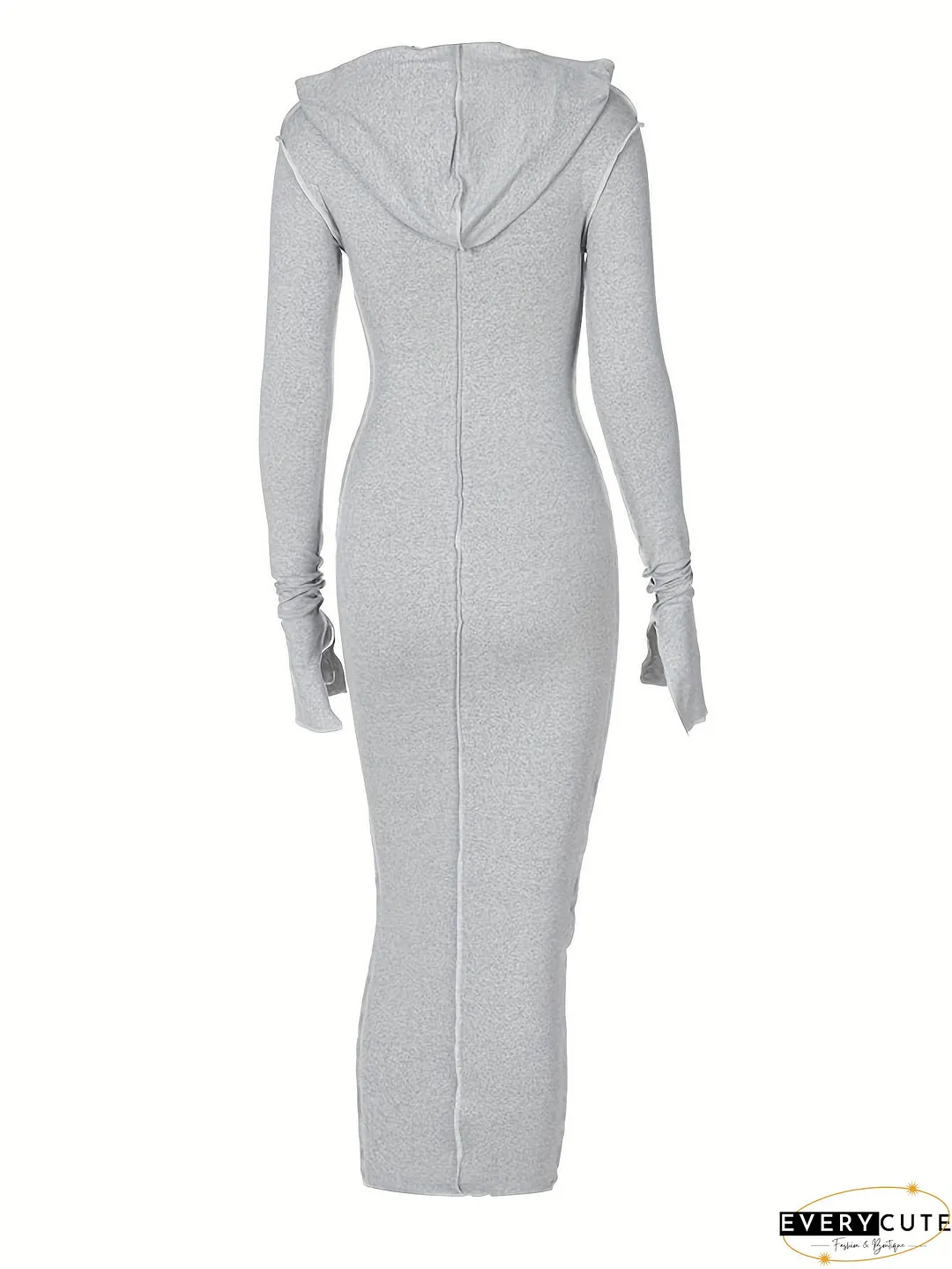 Flattering Maxi Dress with Contrasting Stitches