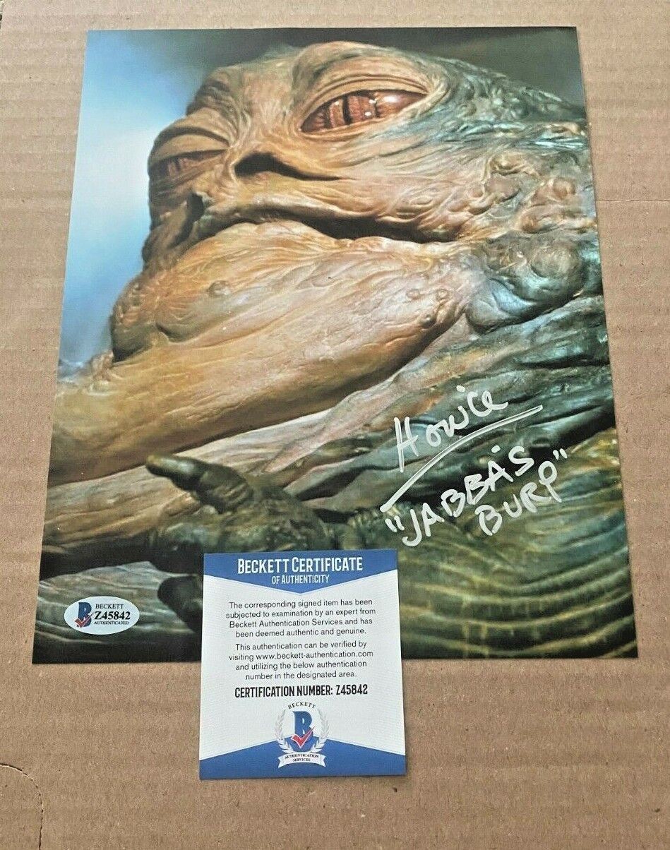 HOWIE HAMMERMAN SIGNED JABBA THE HUT BURB 8X10 Photo Poster painting BECKETT CERTIFIED #2