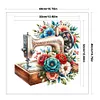 Flower Sewing Machine-14CT Stamped Cross Stitch 40*40cm/15.75*15.75in tapestrymarket