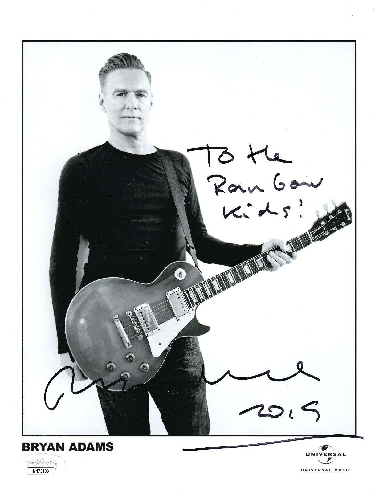 Bryan Adams REAL hand SIGNED Promo Photo Poster painting JSA COA Autographed Musician